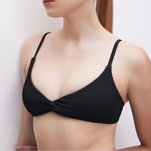 Good American Black Bikini Top